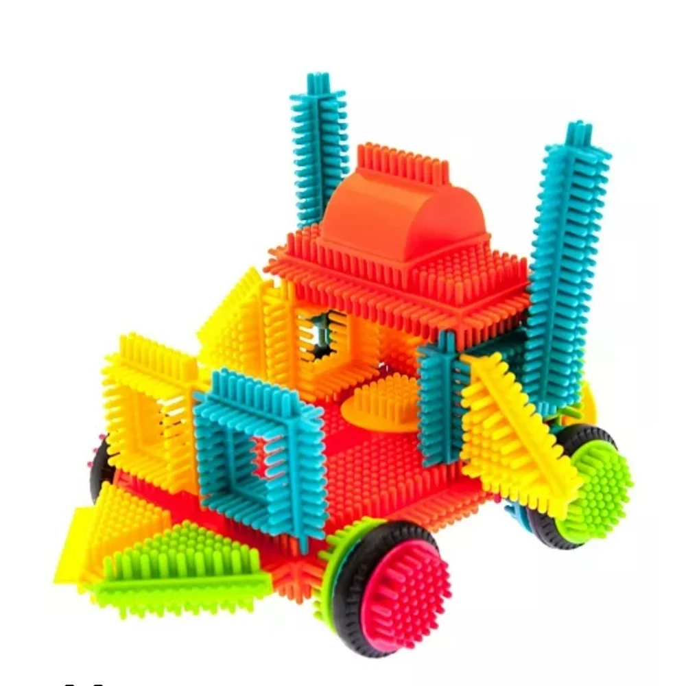 PicassoTilesBristle Shape 3D Building Y2KBlocks Tiles Construction Toy Set 120Pc